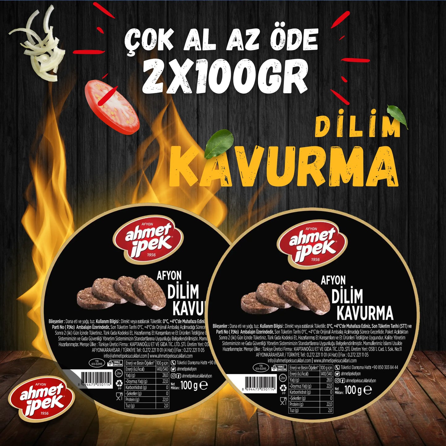 Dilim Kavurma 2x100gr