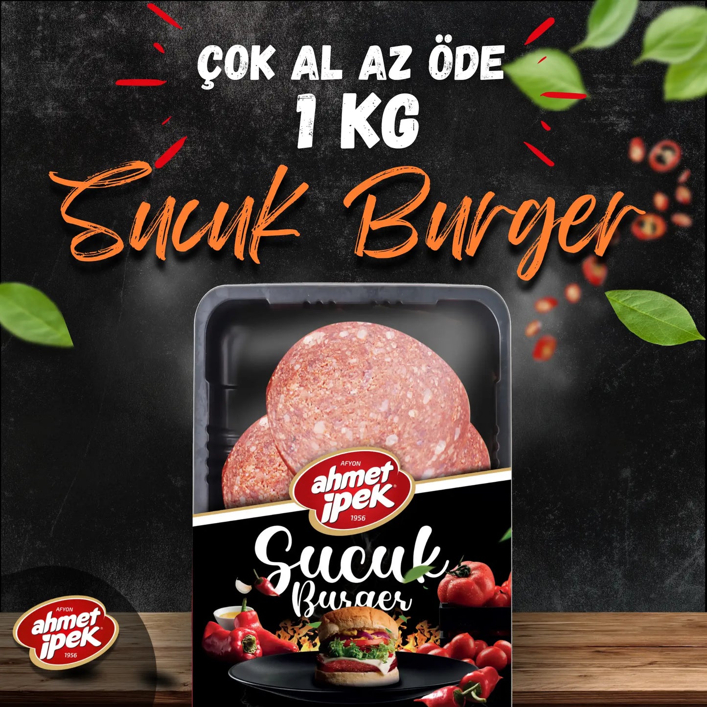 Ahmet İpek Sucuk Burger 1kg
