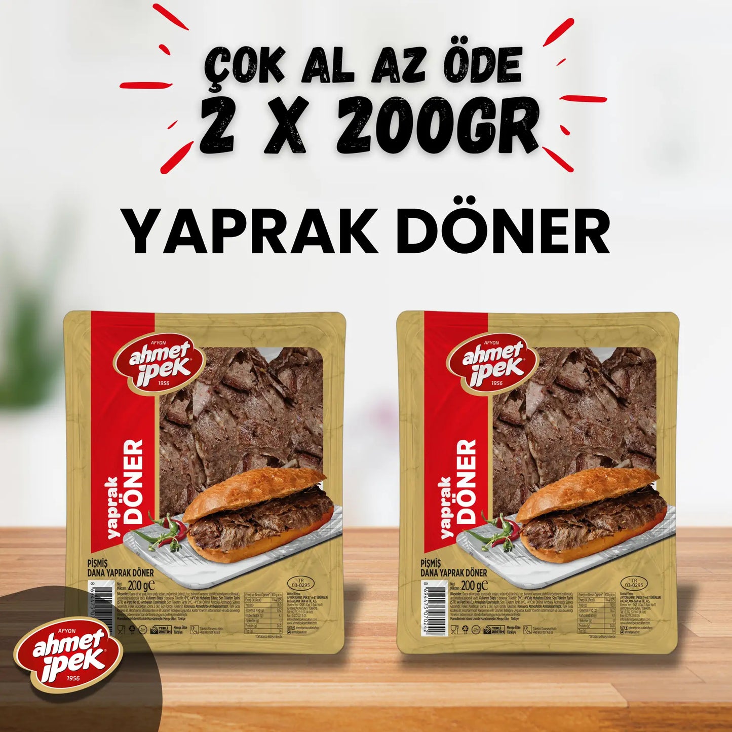 Ahmet İpek Yaprak Döner 2x200gr