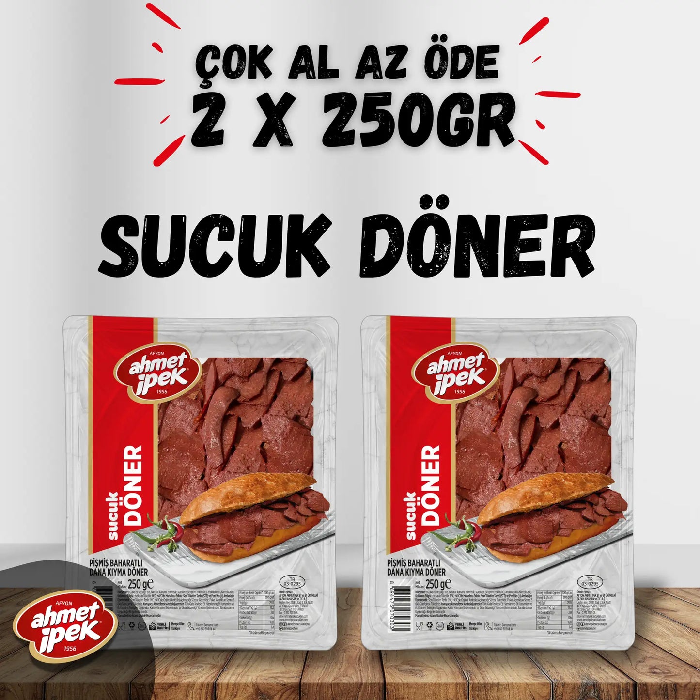 Ahmet İpek Sucuk Döner 2x250gr