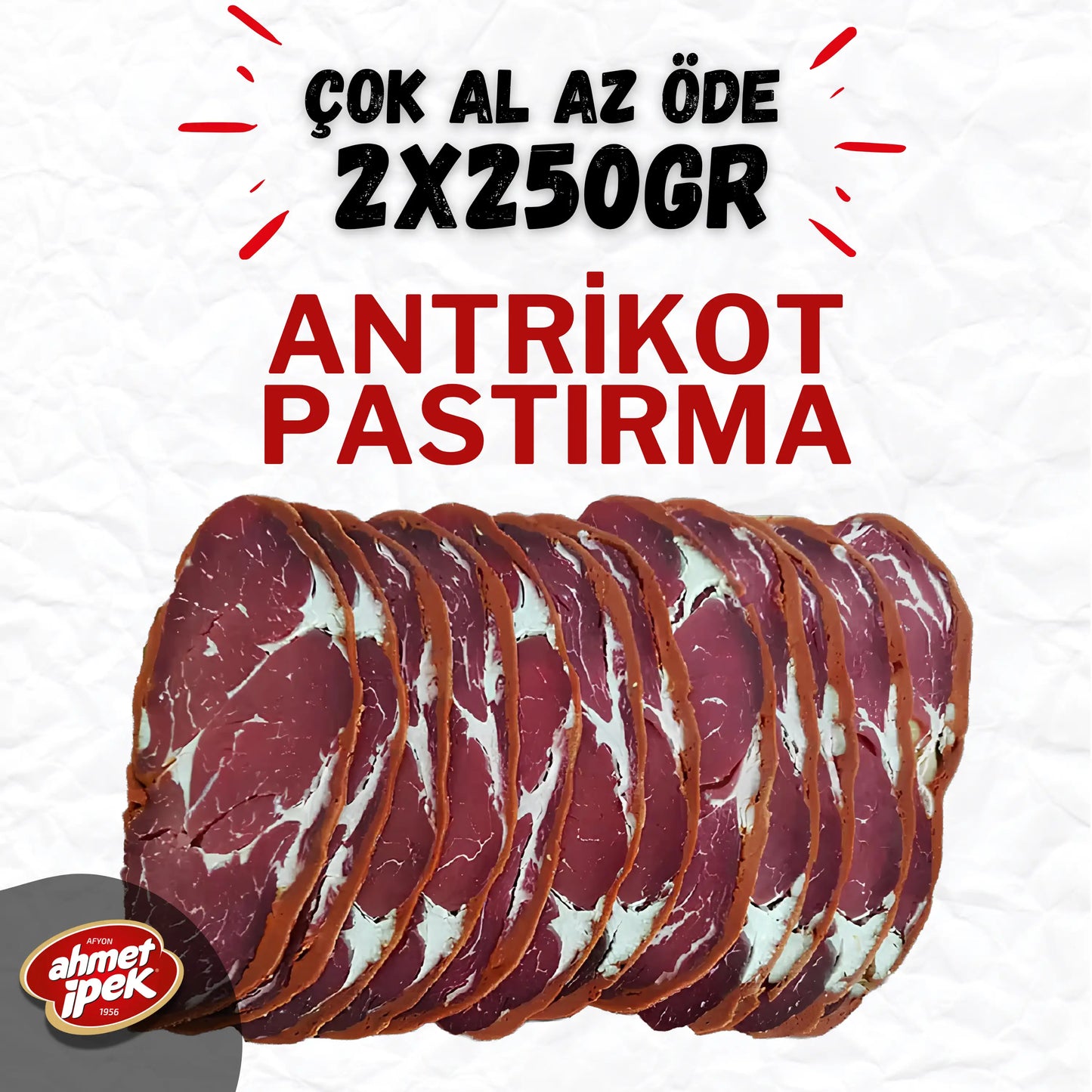 Dilimli Pastırma Antrikot 2x250gr