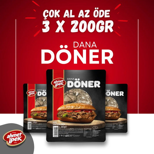 Ahmet İpek Dana Kıyma Döner 3x200gr