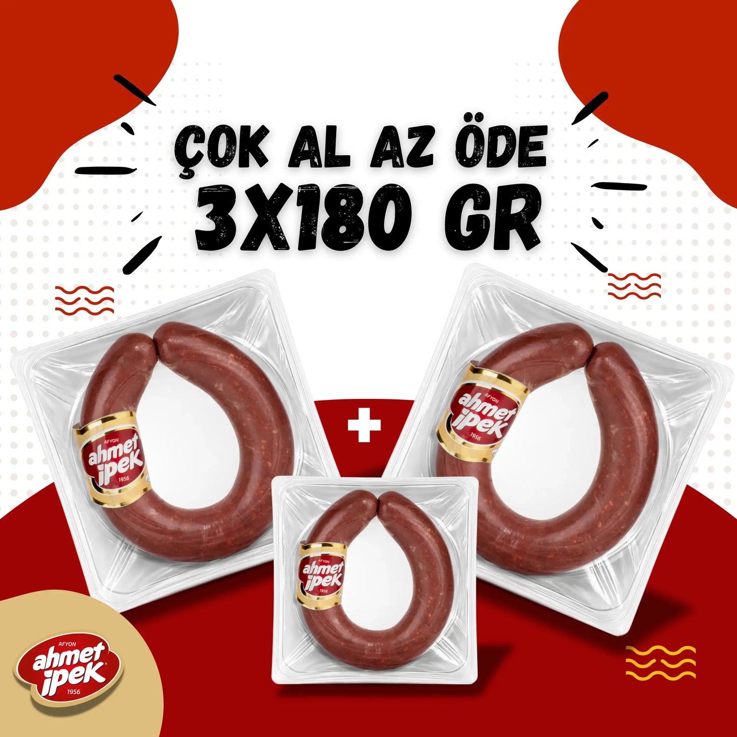 Ahmet İpek Kangal Sucuk 3x180gr