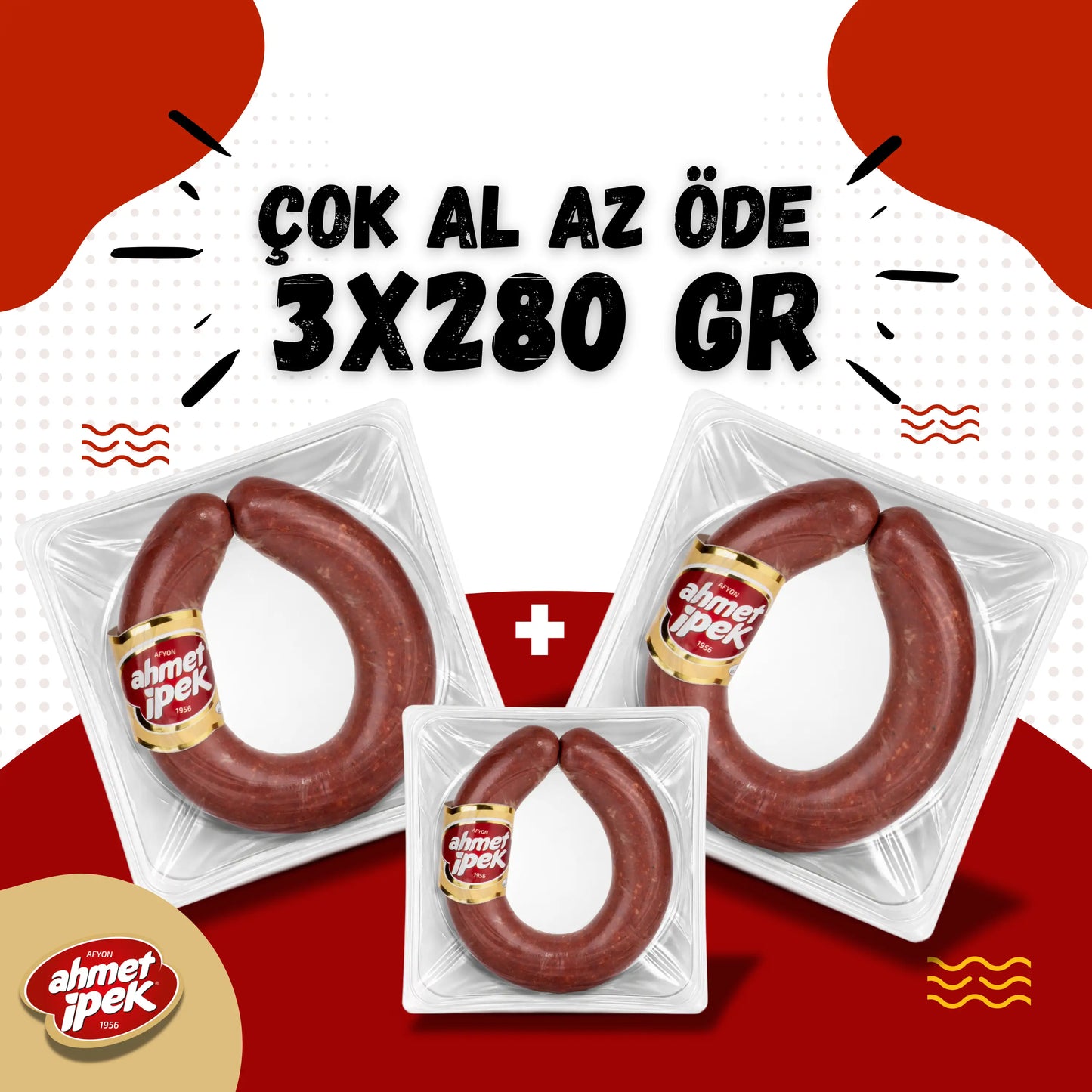 Ahmet İpek Kangal Sucuk 3x280gr