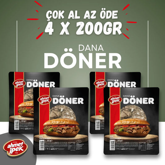 Ahmet İpek Dana Kıyma Döner 4x200gr
