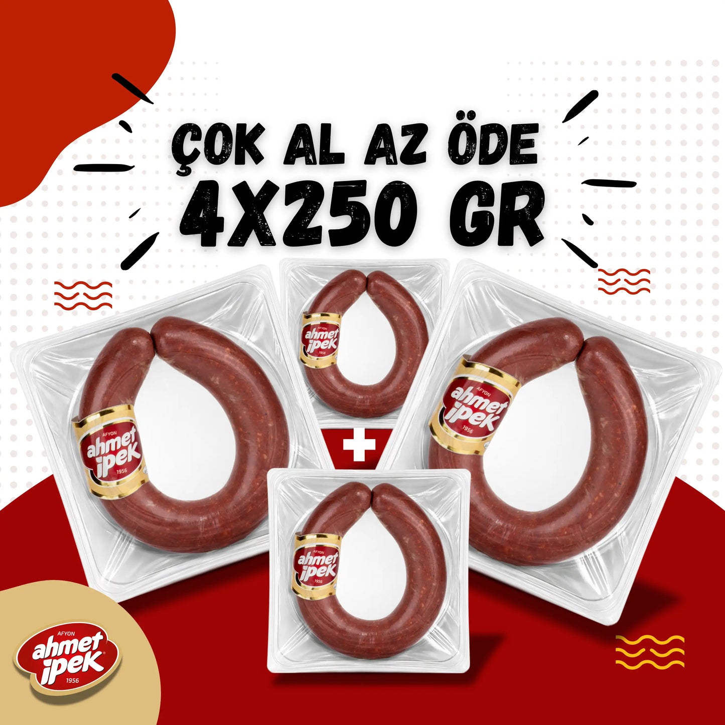 Ahmet İpek Kangal Sucuk 4x250gr